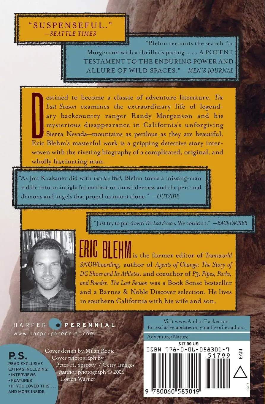 Rückseite: 9780060583019 | The Last Season | Eric Blehm | Taschenbuch | Englisch | 2007