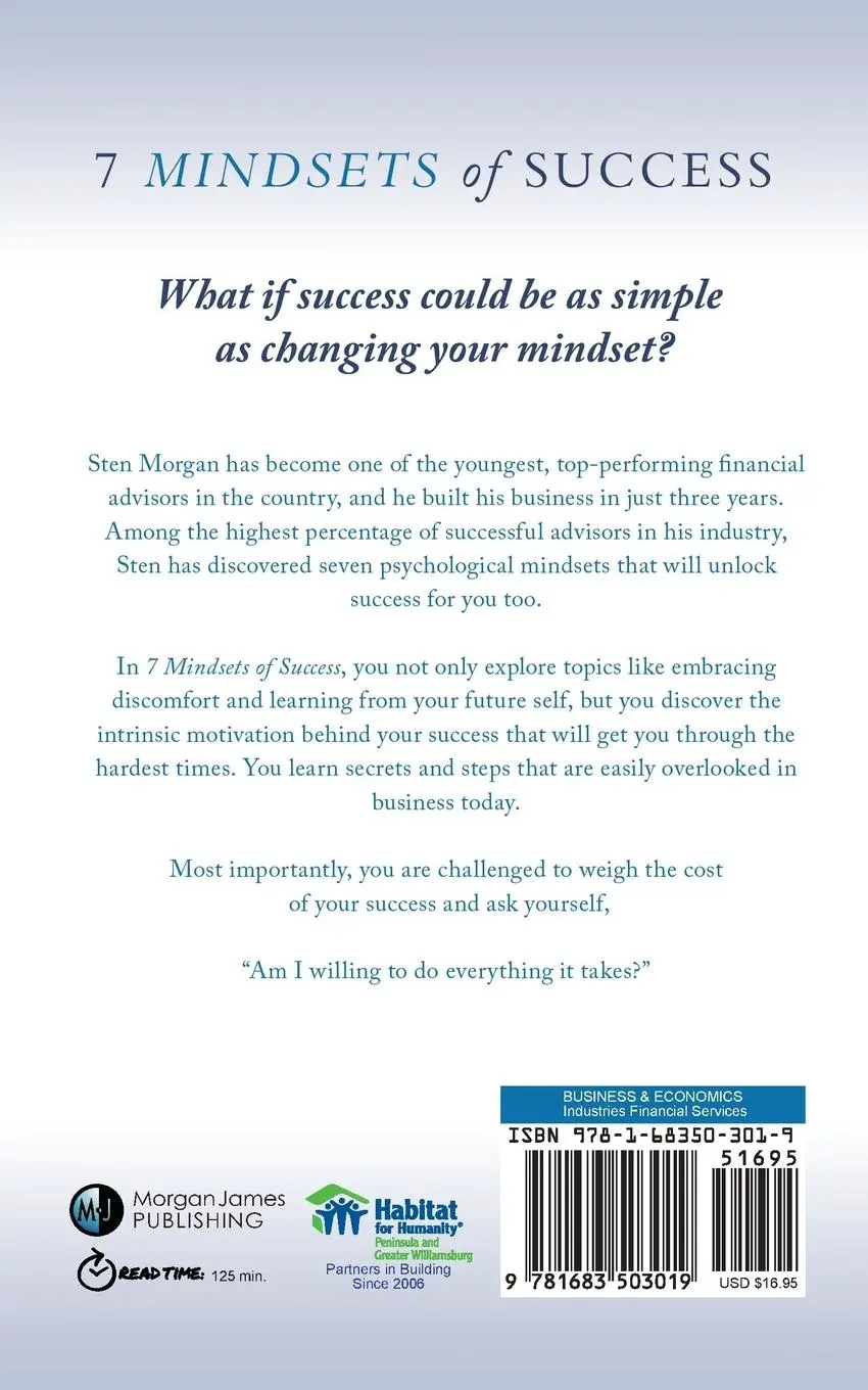 Rückseite: 9781683503019 | 7 Mindsets of Success | Sten Morgan | Taschenbuch | Englisch | 2017