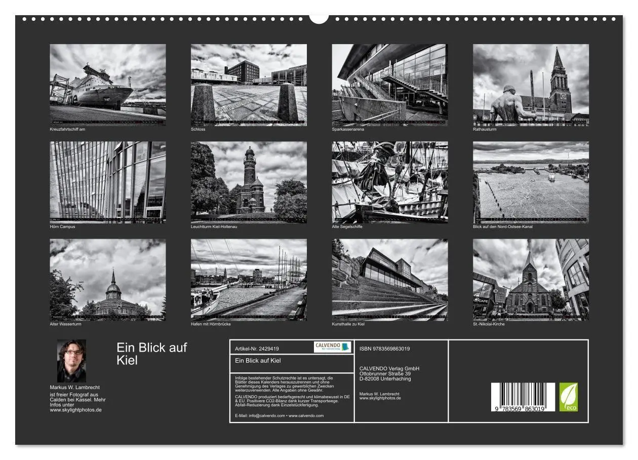 Bild: 9783569863019 | Ein Blick auf Kiel (hochwertiger Premium Wandkalender 2027 DIN A2...