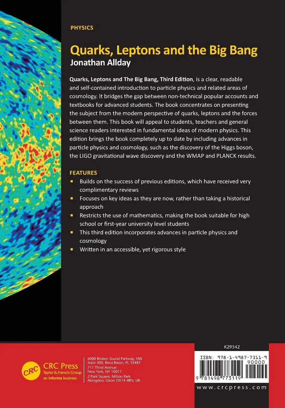 Rückseite: 9781498773119 | Quarks, Leptons and the Big Bang | Jonathan Allday | Taschenbuch