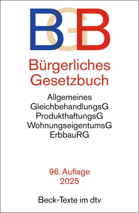 Cover: 9783423533119 | Bürgerliches Gesetzbuch. BGB | Taschenbuch | Beck-Texte im dtv | 2025