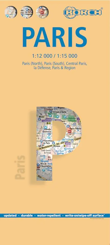 Cover: 9783866093119 | Paris 1 : 12 000 / 1 : 15 000 | (Land-)Karte | Borch Maps | 2 S.
