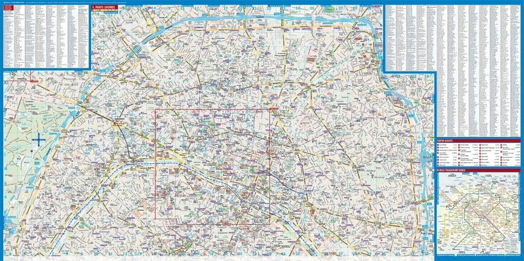 Bild: 9783866093119 | Paris 1 : 12 000 / 1 : 15 000 | (Land-)Karte | Borch Maps | 2 S.