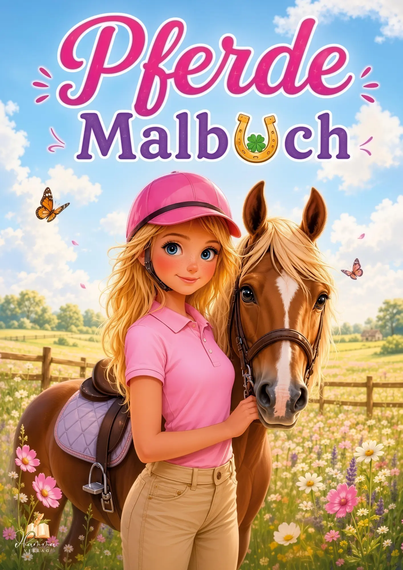 Cover: 9783986573119 | Pferde Malbuch für Mädchen von 6-8 Jahren mit 50 schönen Ausmalbildern