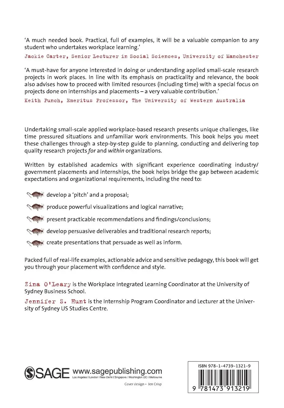 Rückseite: 9781473913219 | Workplace Research | Conducting small-scale research in organizations