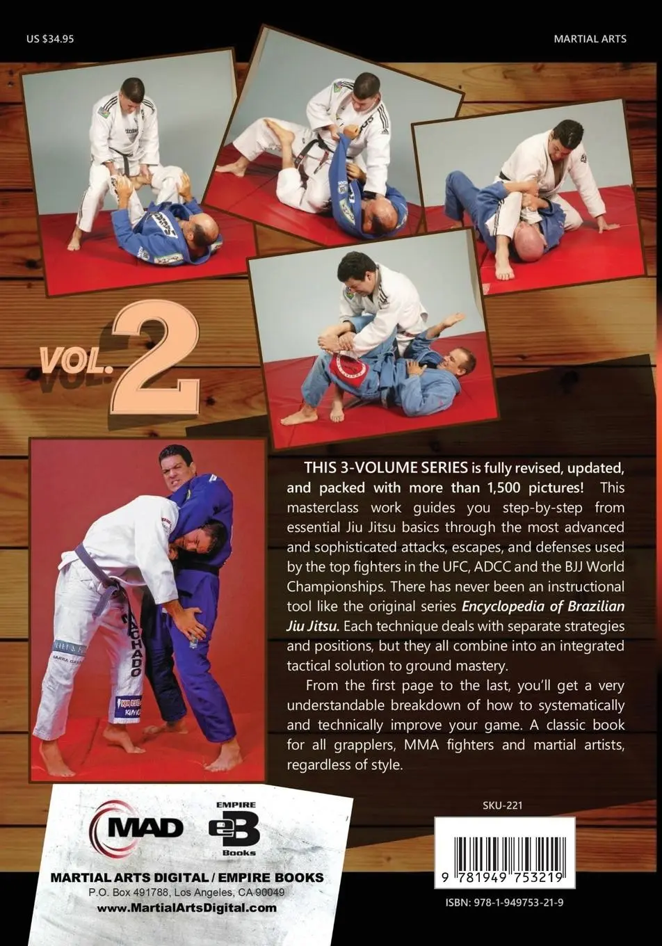 Rückseite: 9781949753219 | Encyclopedia of Brazilian Jiu Jitsu Volume 2 | Volume 2 | Taschenbuch