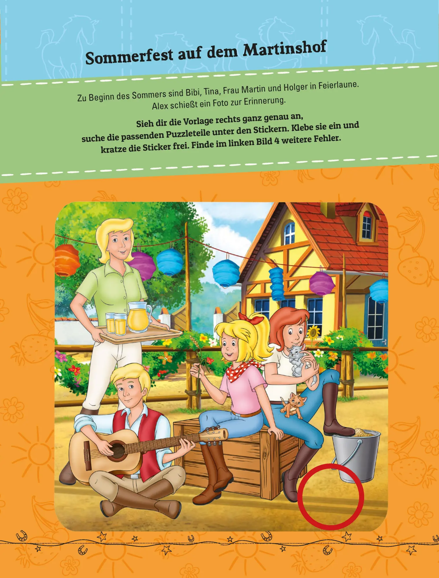Bild: 9783849943219 | Bibi &amp; Tina: Kritzel-Kratzel Stickerbuch mit Rätseln | Verlag | Buch