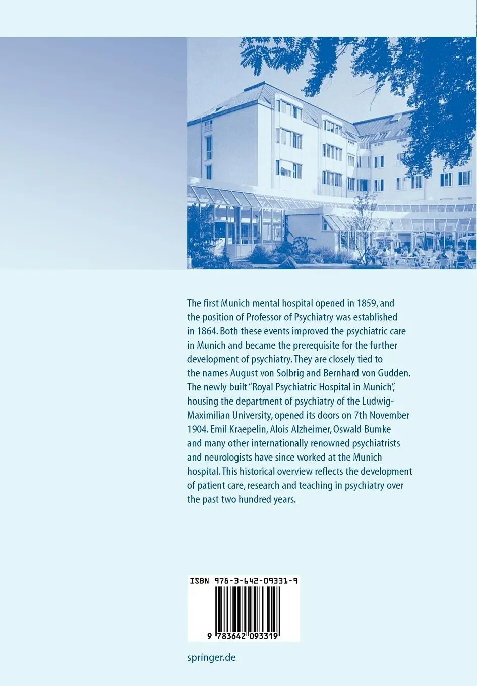 Rückseite: 9783642093319 | The University Department of Psychiatry in Munich | Hippius (u. a.)