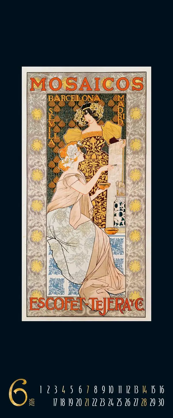 Bild: 9783731883319 | Art Nouveau 2026 | Verlag Korsch | Kalender | Spiralbindung | 14 S.