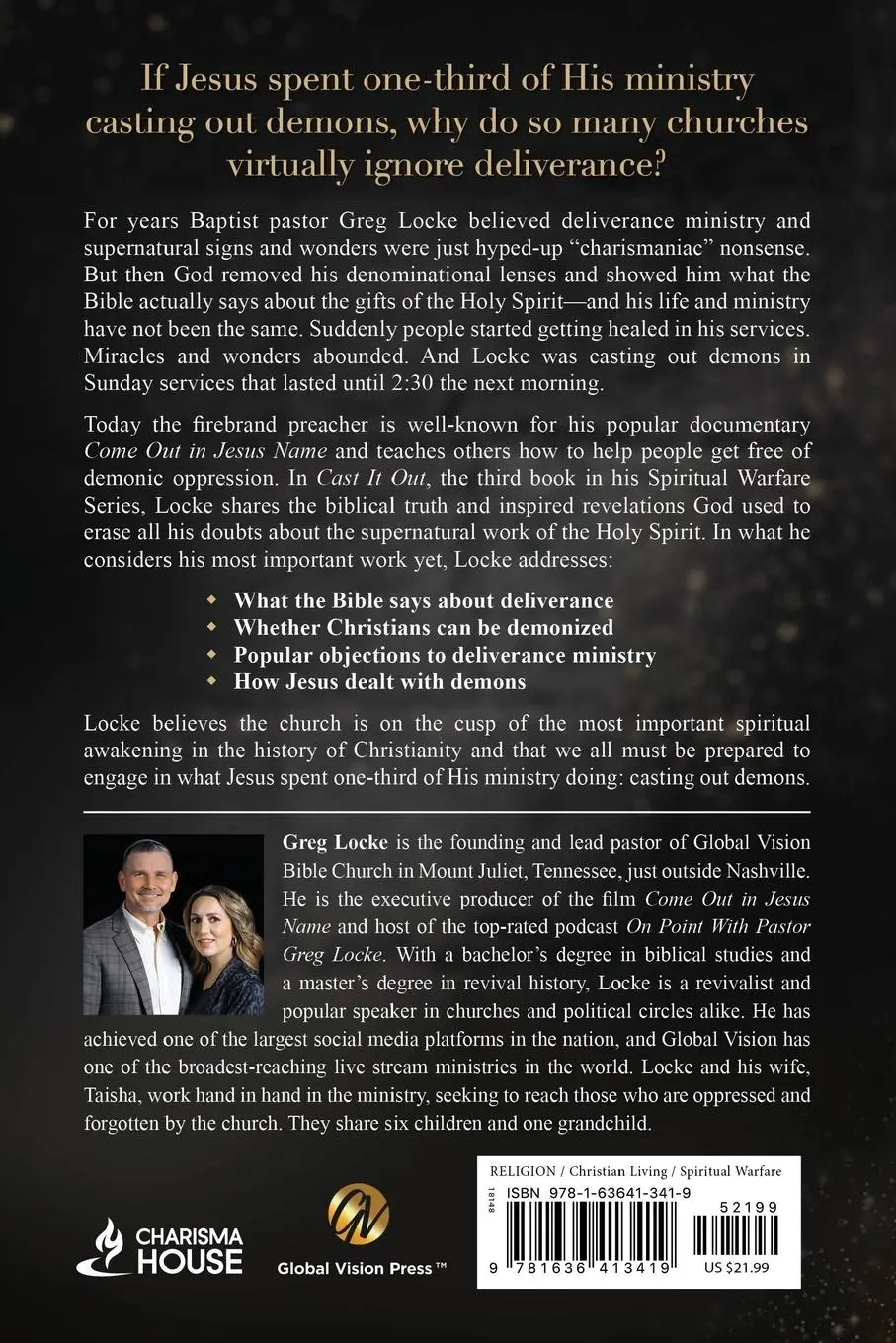 Rückseite: 9781636413419 | Cast It Out | The Call to Set People Free | Greg Locke | Taschenbuch