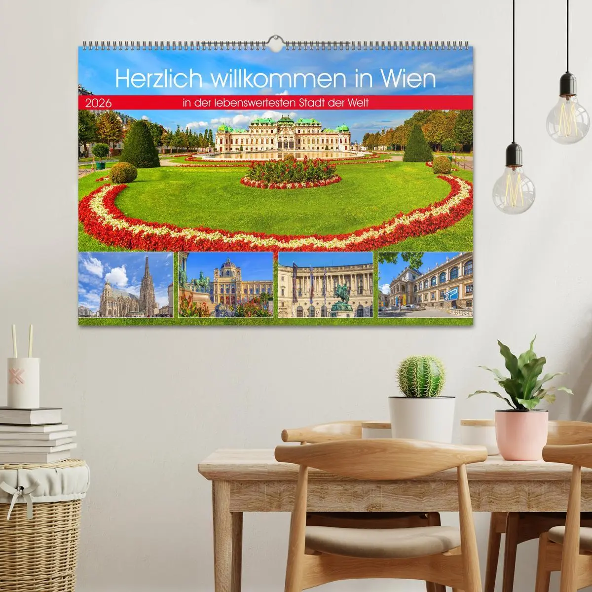 Bild: 9783457403419 | Herzlich willkommen in Wien (Wandkalender 2026 DIN A2 quer),...