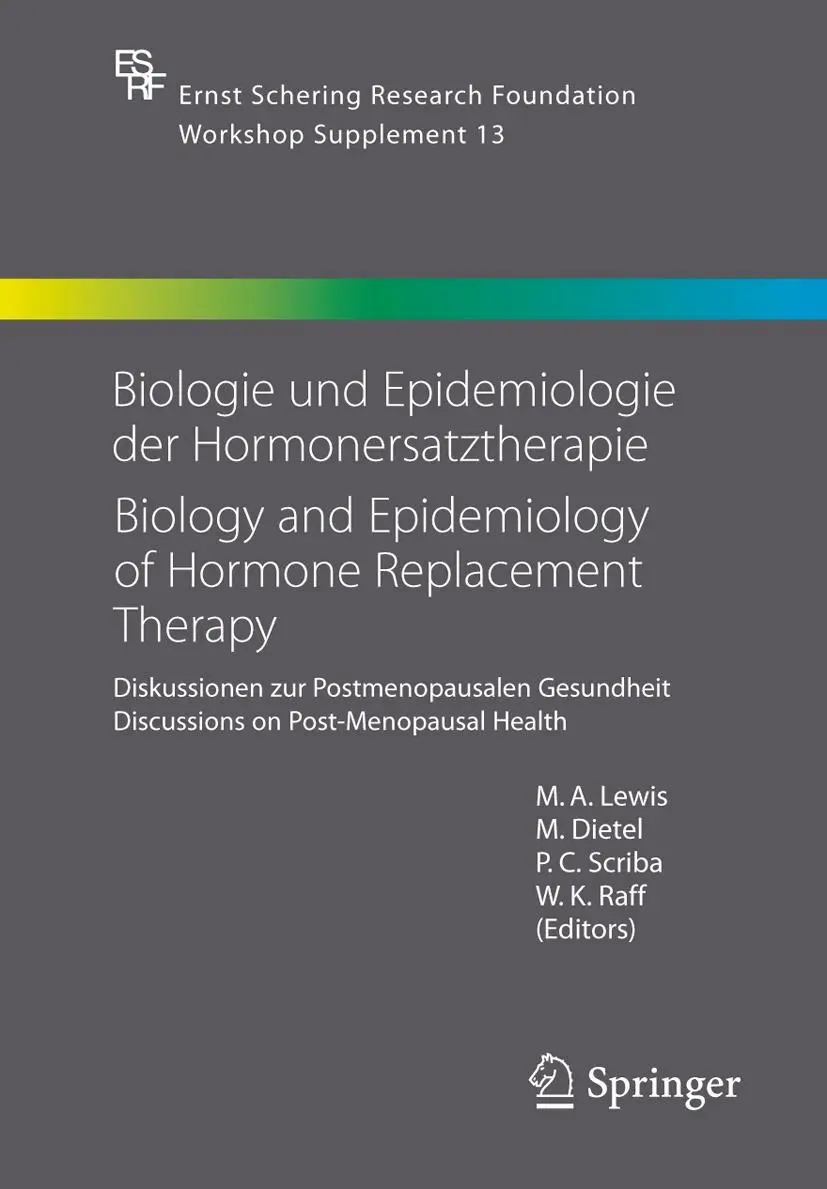 Cover: 9783540323419 | Biologie und Epidemiologie der Hormonersatztherapie - Biology and...