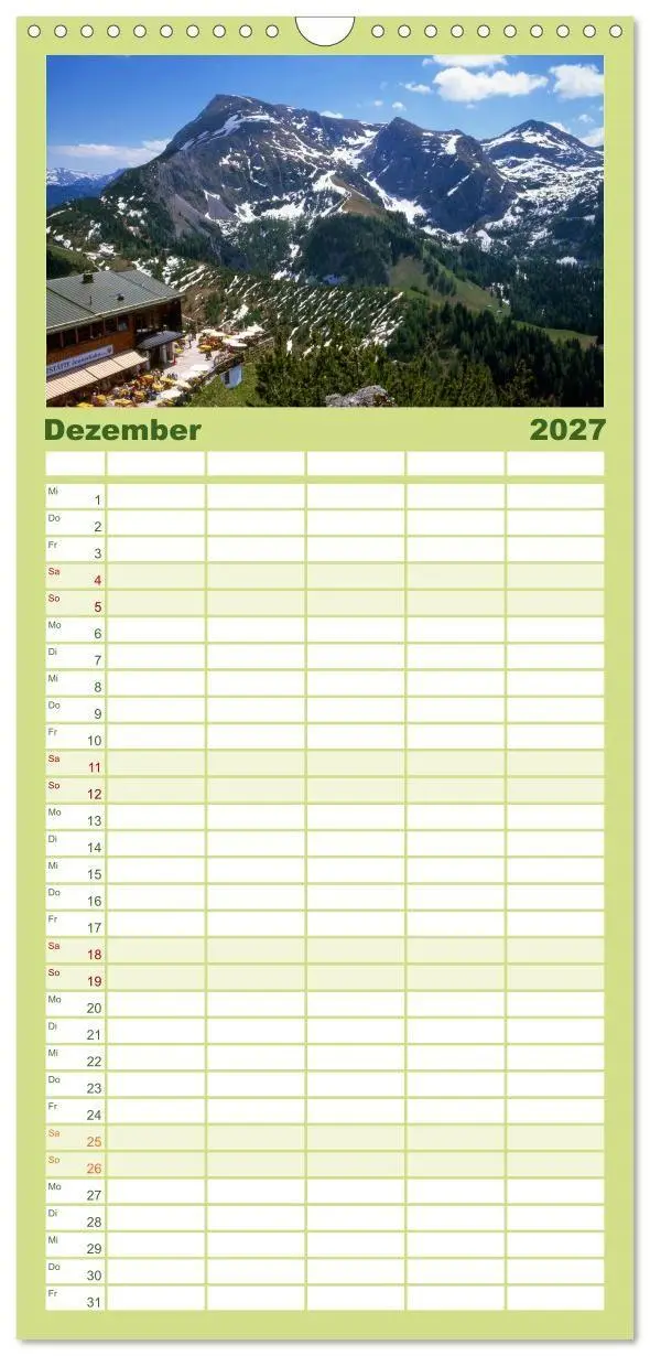 Bild: 9783594333419 | Familienplaner 2027 - Zauberhaftes Berchtesgadener Land mit 5...
