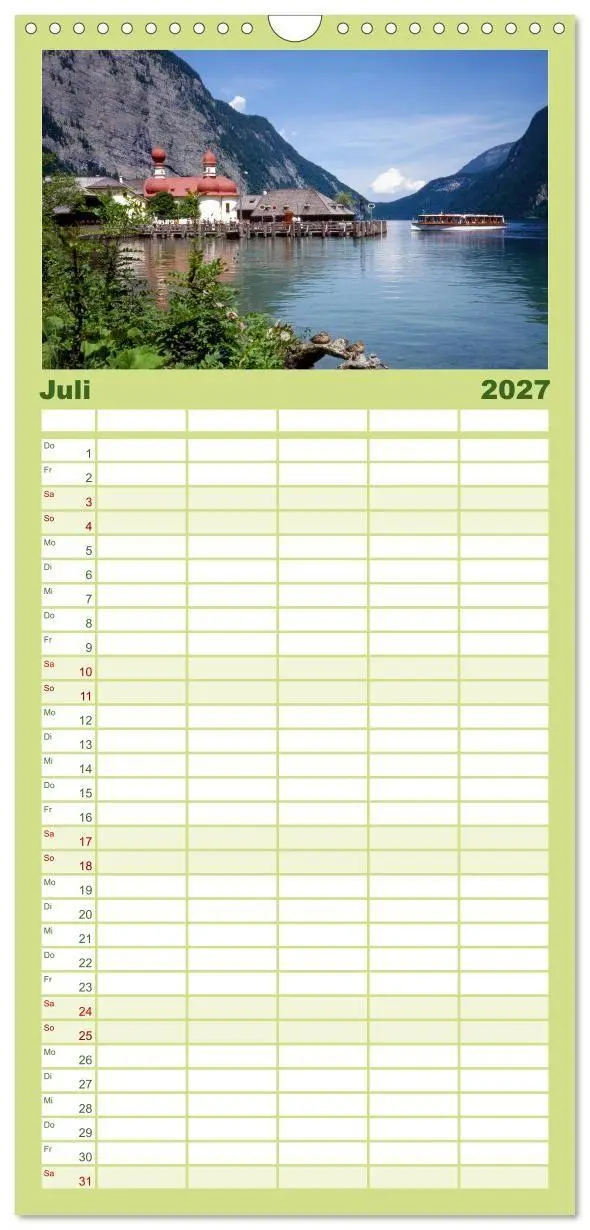 Bild: 9783594333419 | Familienplaner 2027 - Zauberhaftes Berchtesgadener Land mit 5...