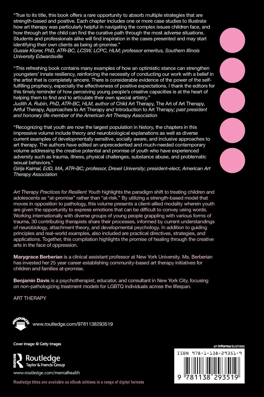 Rückseite: 9781138293519 | Art Therapy Practices for Resilient Youth | Berberian (u. a.) | Buch