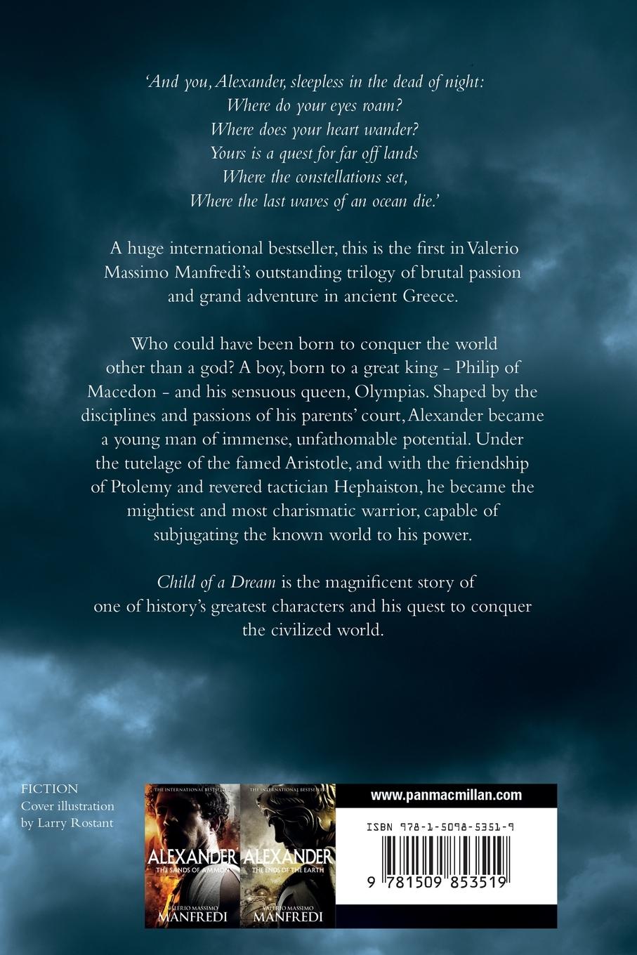 Rückseite: 9781509853519 | Child of a Dream | Valerio Massimo Manfredi | Taschenbuch | Englisch