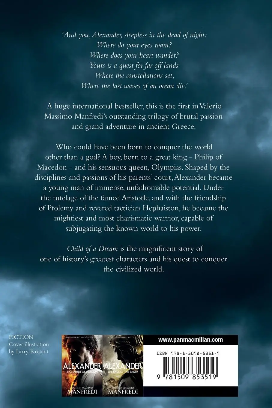 Rückseite: 9781509853519 | Child of a Dream | Valerio Massimo Manfredi | Taschenbuch | Englisch