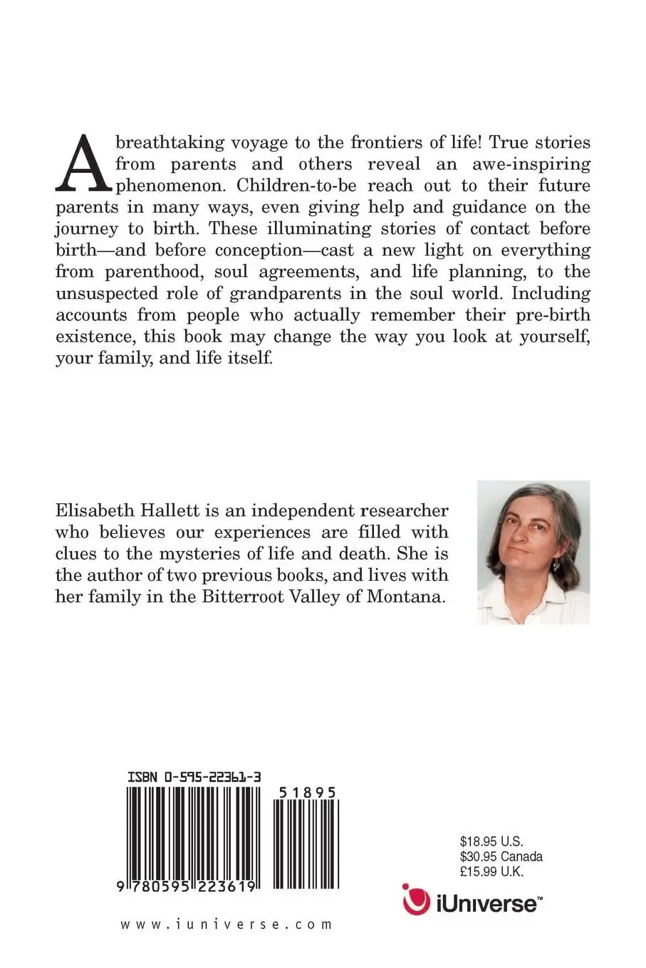Rückseite: 9780595223619 | Stories of the Unborn Soul | Elisabeth Hallett | Taschenbuch | 2002