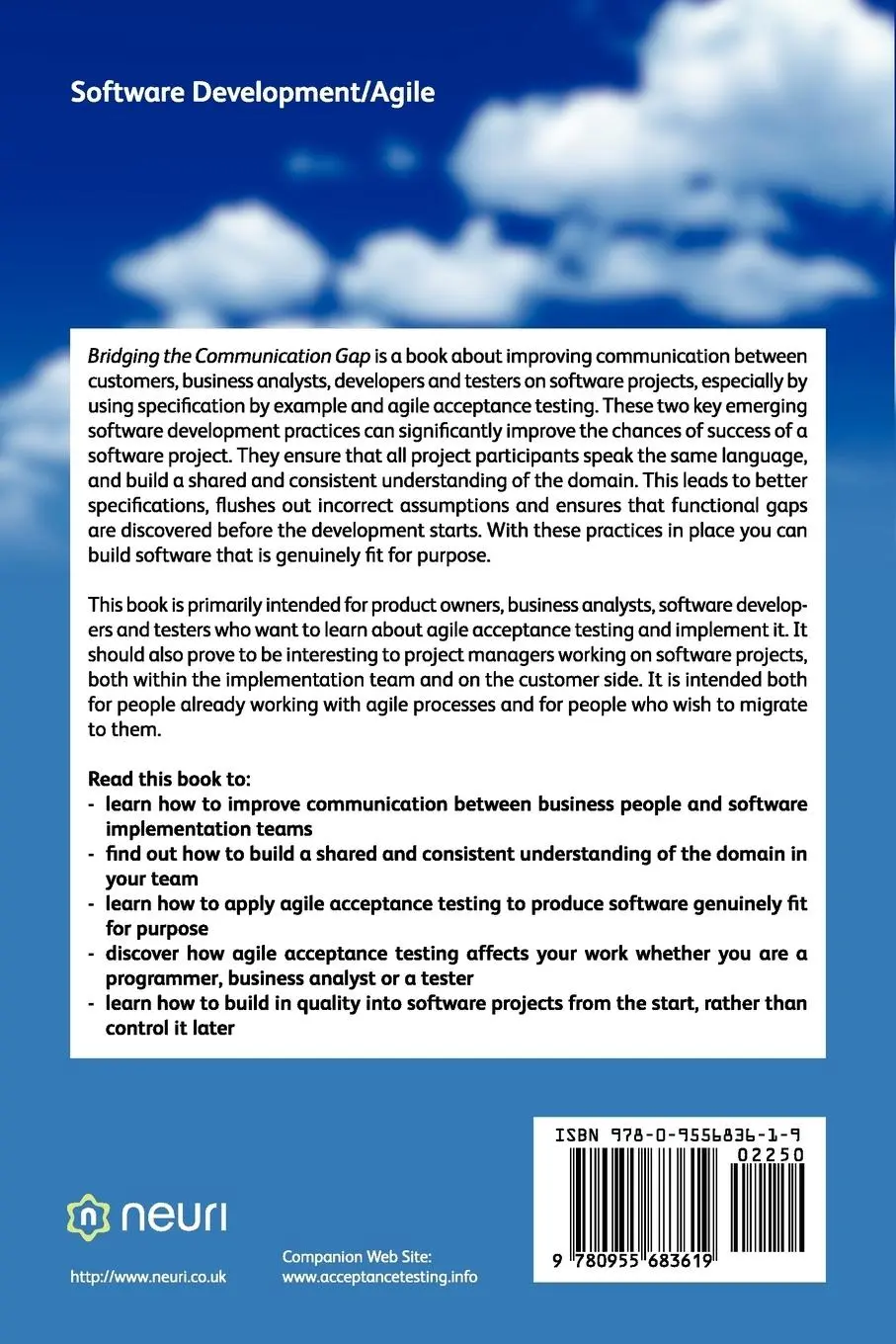 Rückseite: 9780955683619 | Bridging the Communication Gap | Gojko Adzic | Taschenbuch | Englisch