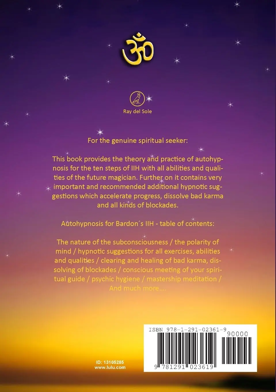 Rückseite: 9781291023619 | Autohypnosis for Franz Bardon´s Initiation into Hermetics | Sole