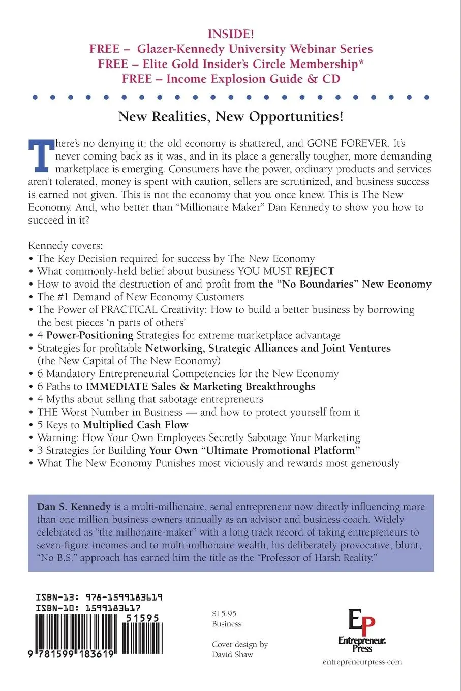 Rückseite: 9781599183619 | No B.S. Business Success in the New Economy | Dan S Kennedy | Buch