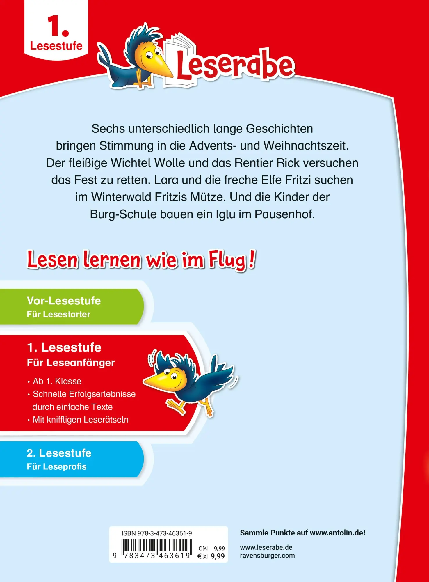 Rückseite: 9783473463619 | Leserabe Sonderausgaben - Zauberhafte Weihnachtsgeschichten für...