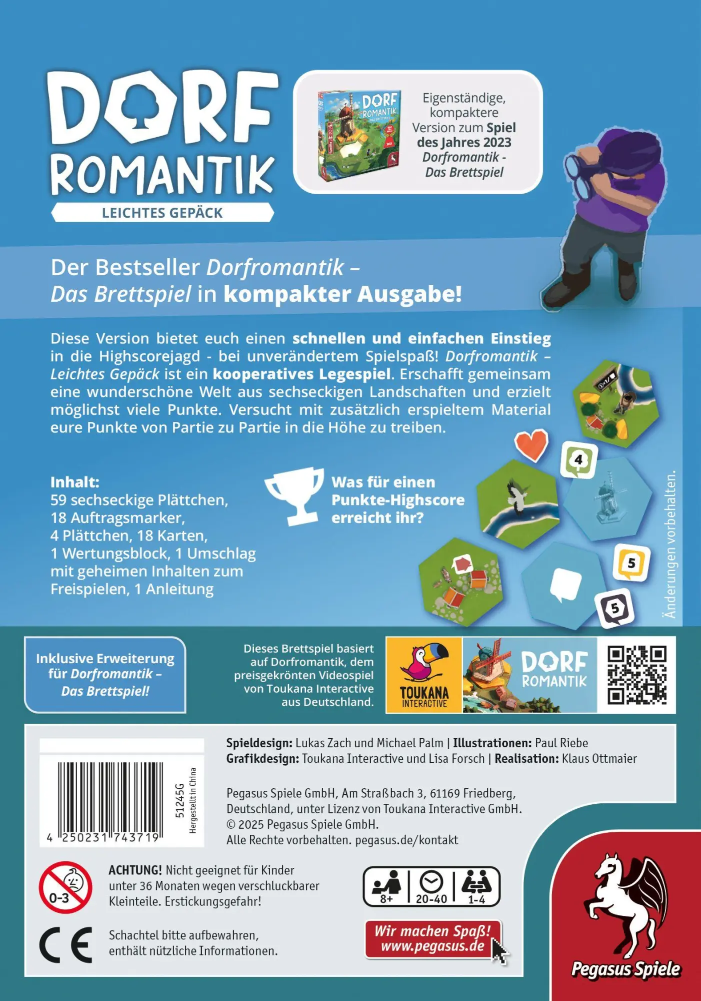 Bild: 4250231743719 | Dorfromantik - Leichtes Gepäck | Spiel | 51245G | Deutsch | 2026