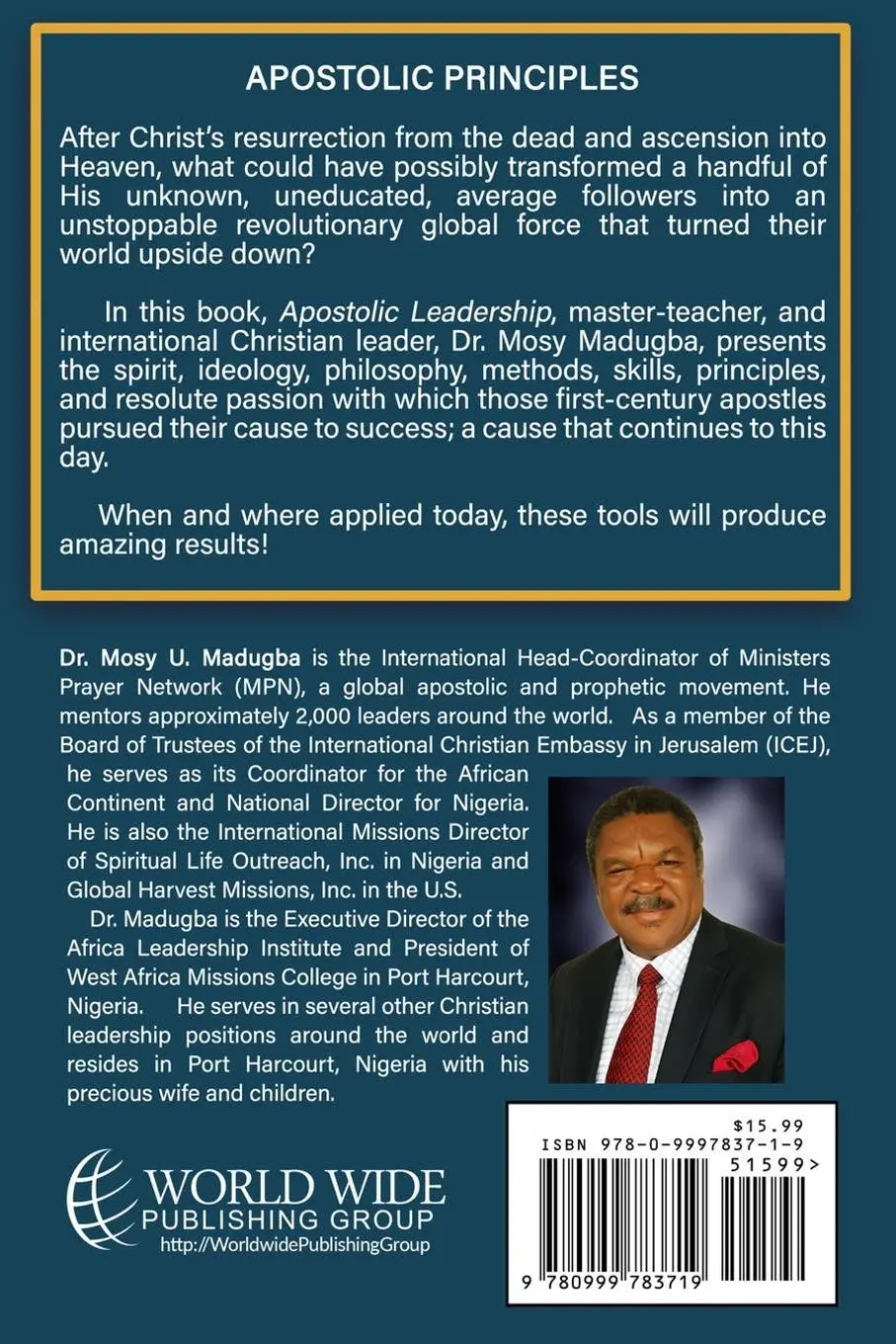 Rückseite: 9780999783719 | Apostolic Leadership | Mosy Madugba | Taschenbuch | Englisch | 2018