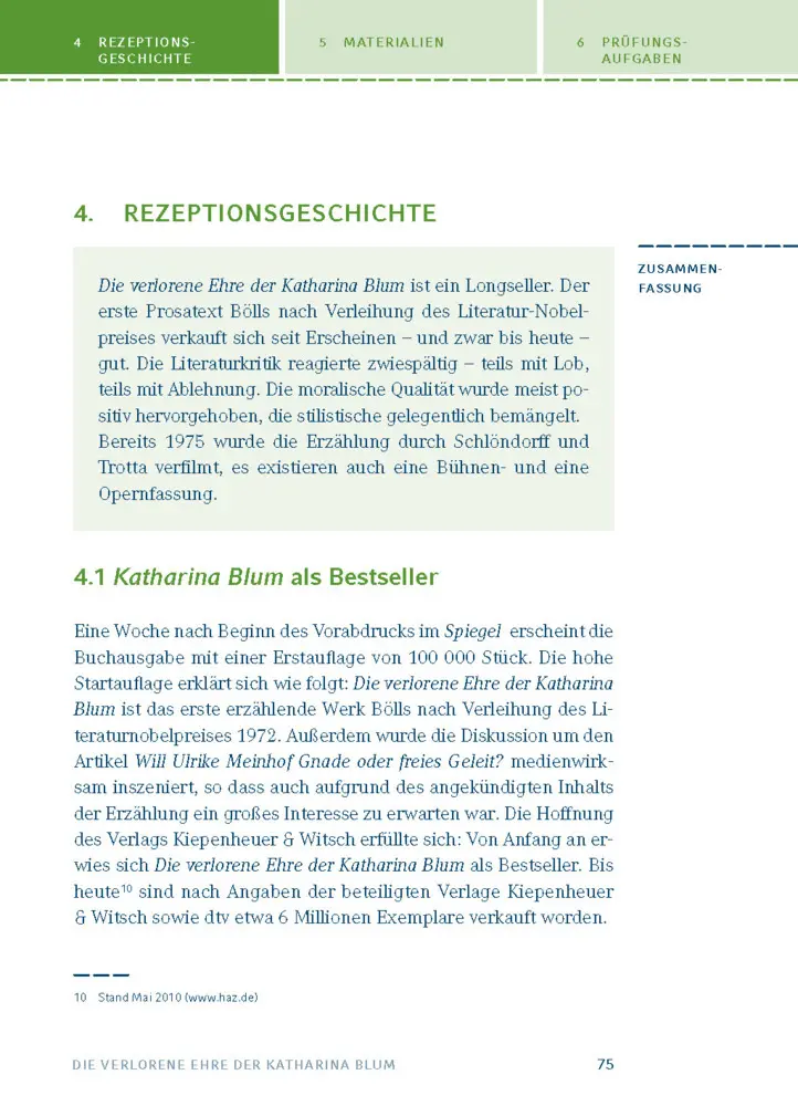 Bild: 9783129303719 | Die verlorene Ehre der Katharina Blum von Heinrich Böll | Böll | Buch