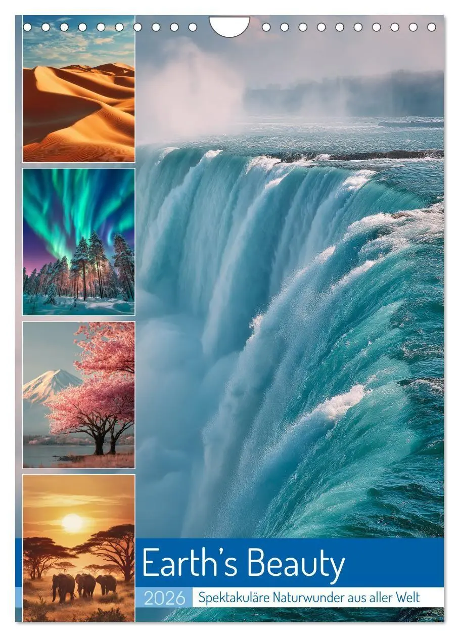 Cover: 9783516703719 | Earth's Beauty (Wandkalender 2026 DIN A4 hoch), CALVENDO...