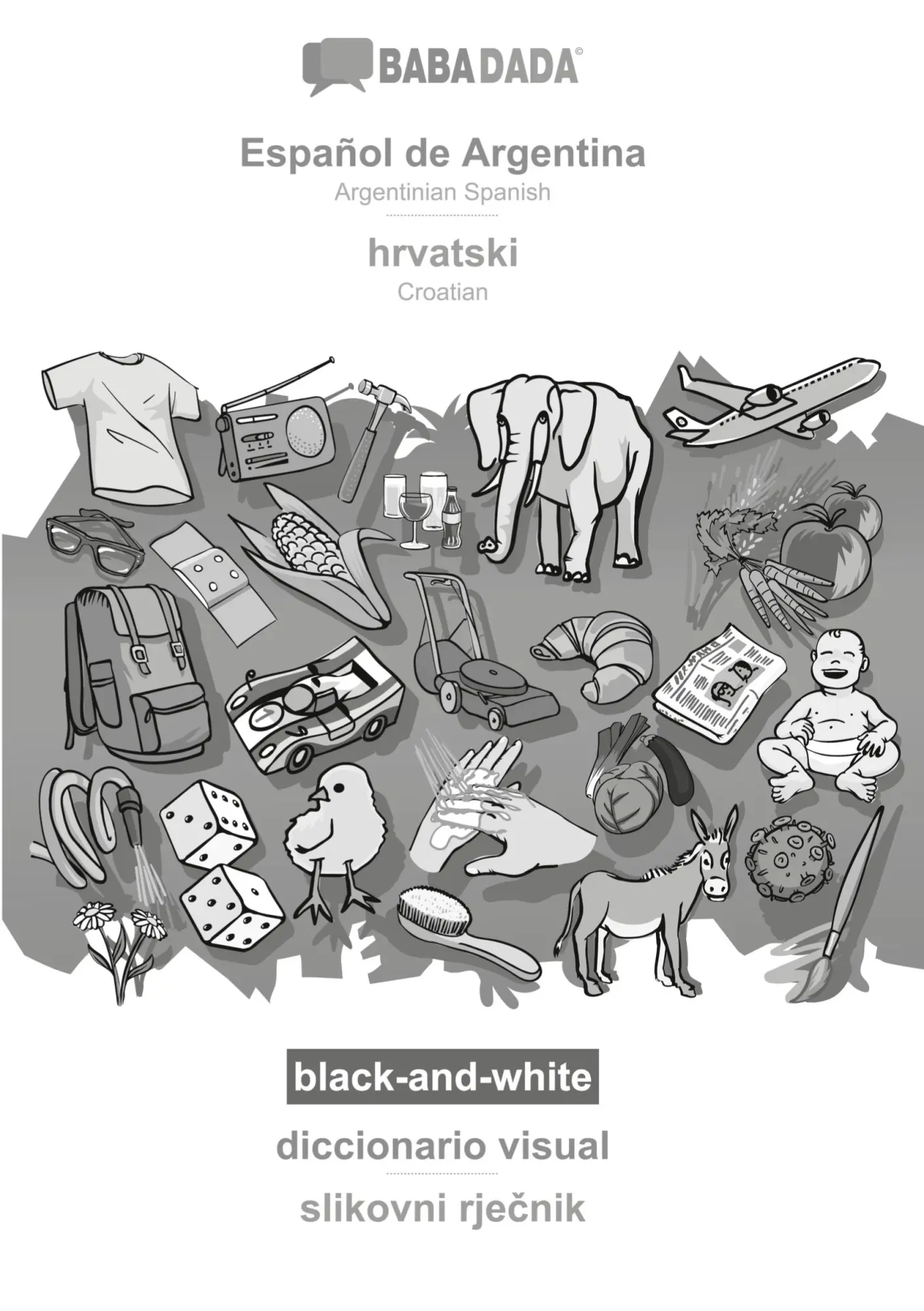 Cover: 9783752253719 | Español de Argentina - hrvatski, diccionario visual, BW | Gmbh | Buch