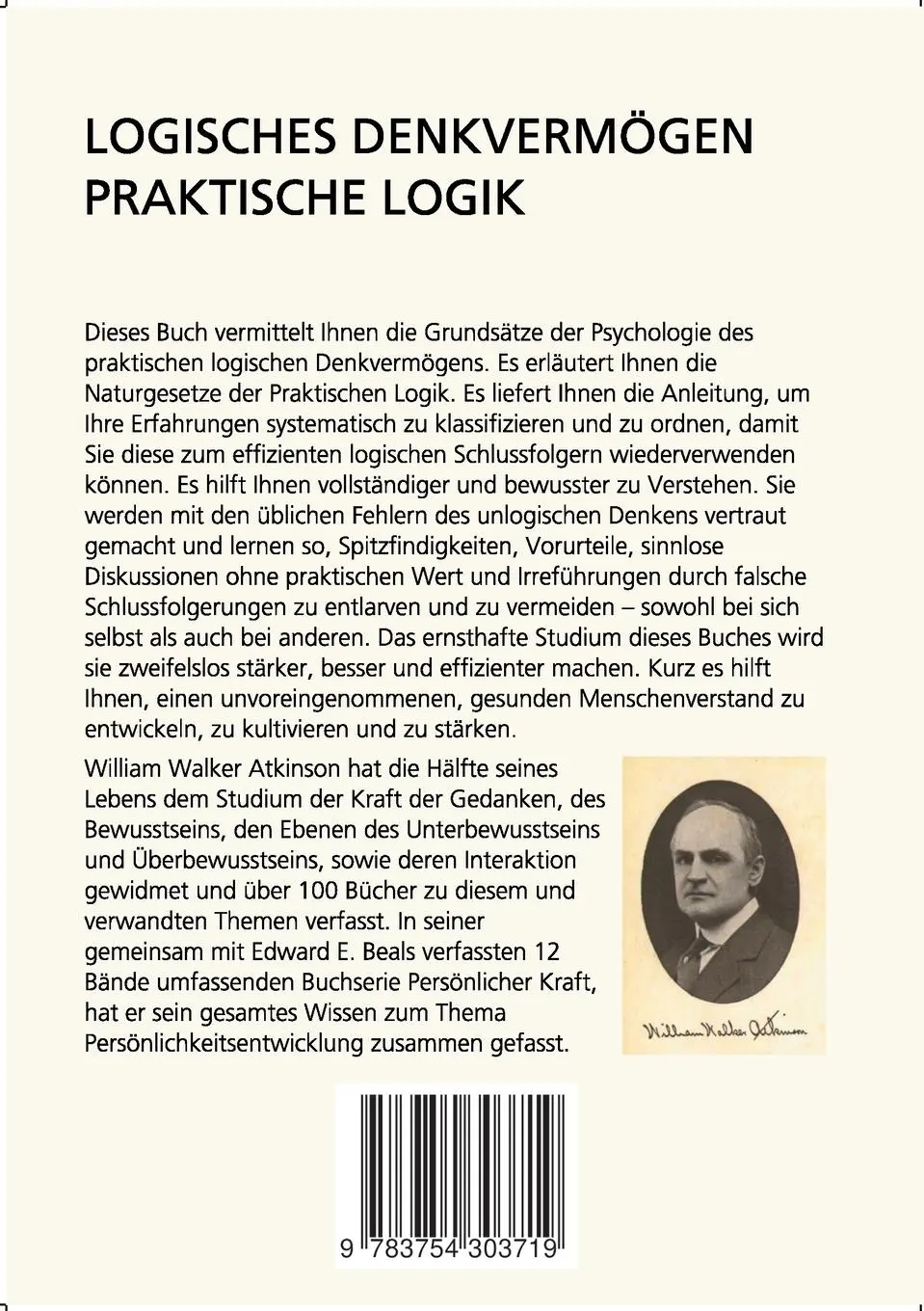 Rückseite: 9783754303719 | Logisches Denkvermögen | Praktische Logik | Atkinson (u. a.) | Buch