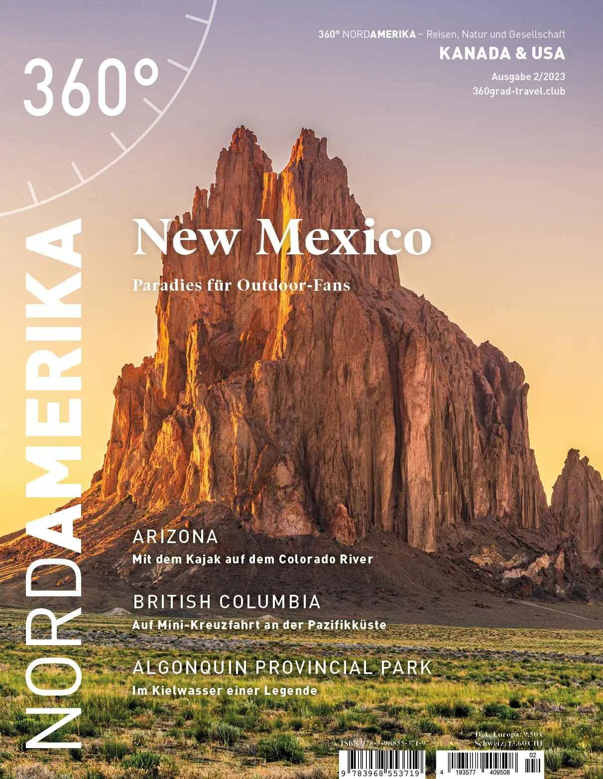 Cover: 9783968553719 | 360° NordAmerika - Ausgabe 2/2023 | 360° Medien | Taschenbuch | 100 S.