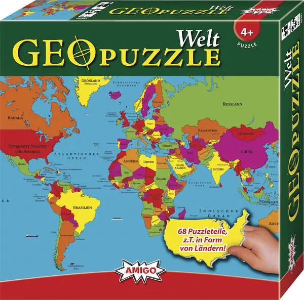 Bild: 4007396003819 | Geo Puzzle, Welt (Kinderpuzzle) | Spiel | In Spielebox | 00381 | 2021