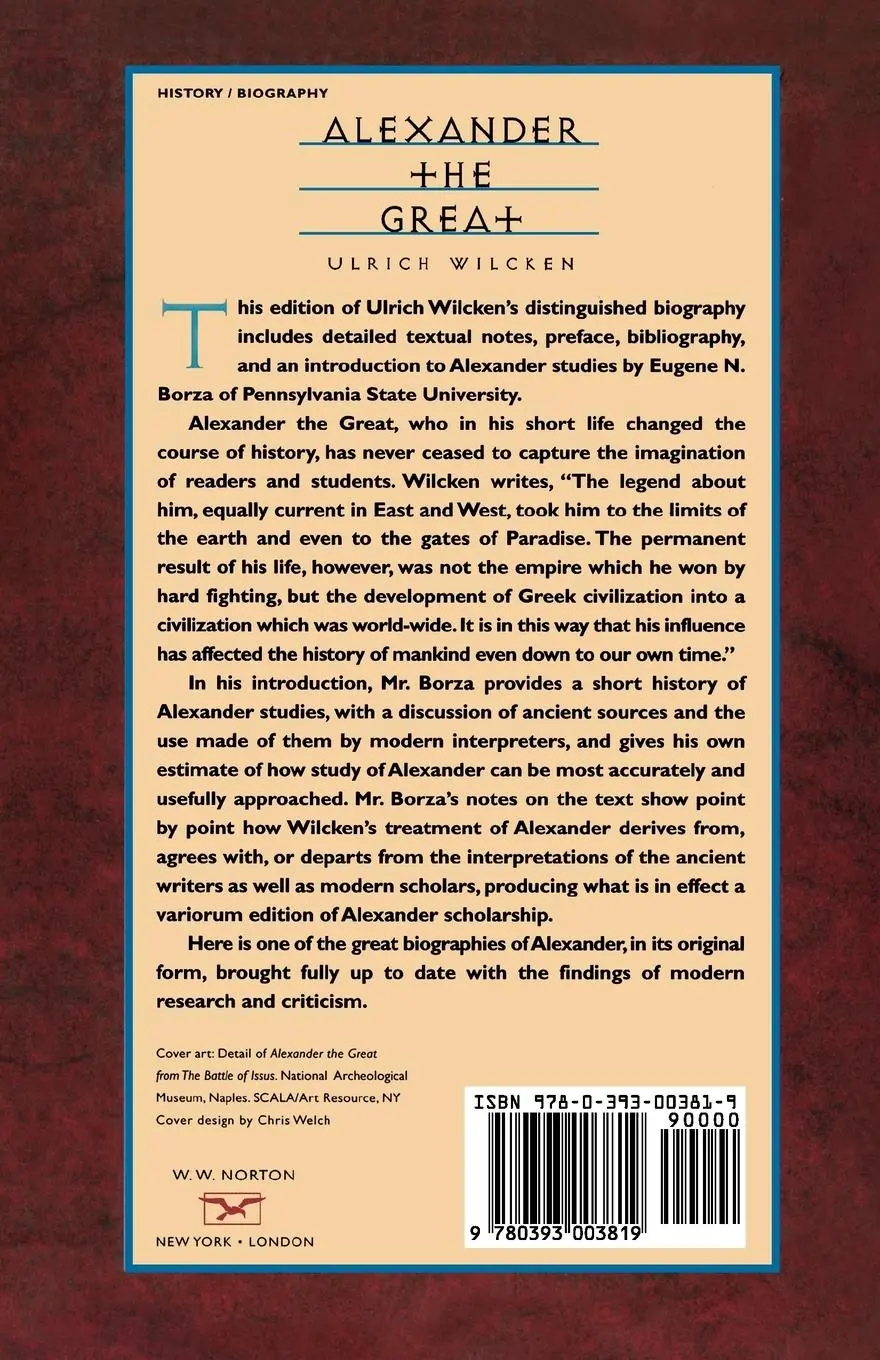 Rückseite: 9780393003819 | Alexander the Great | Ulrich Wilcken | Taschenbuch | Englisch