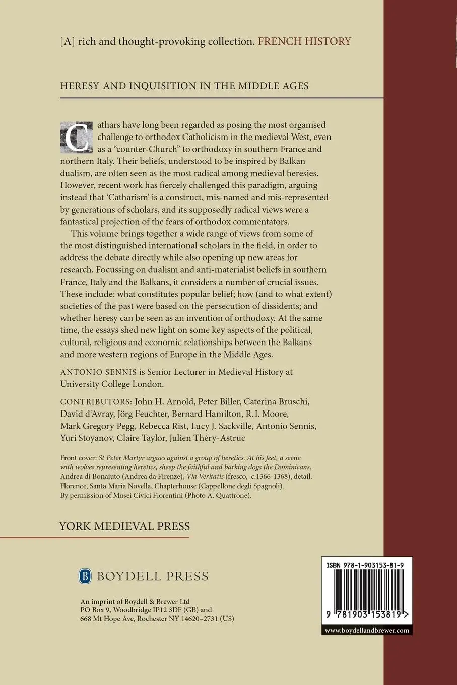 Rückseite: 9781903153819 | Cathars in Question | Antonio Sennis | Taschenbuch | Englisch | 2018