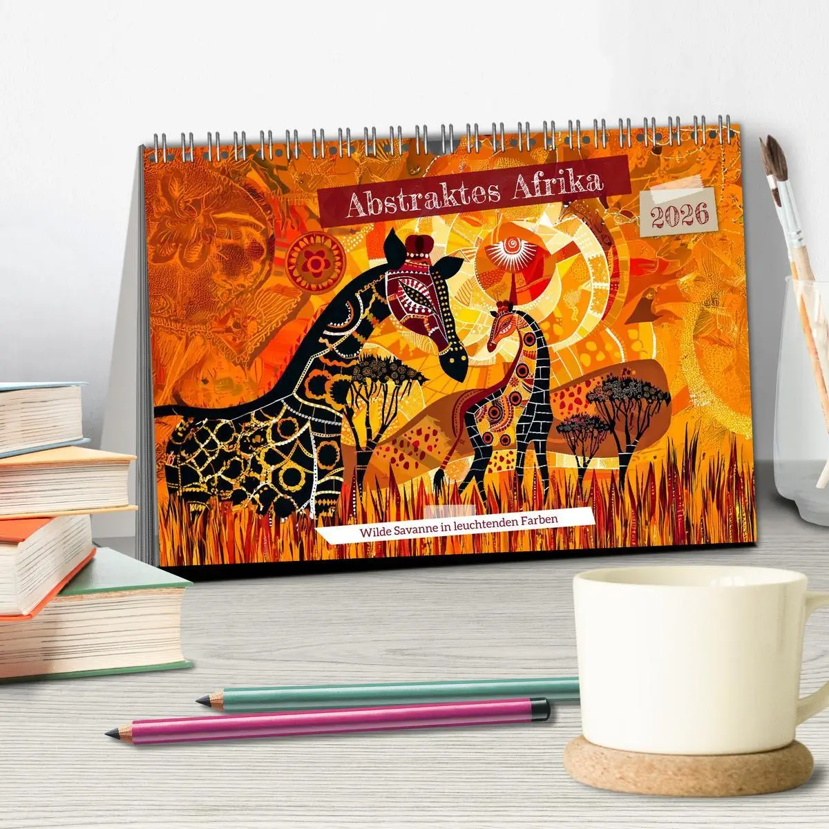 Bild: 9783516623819 | Abstraktes Afrika - Wilde Savanne in leuchtenden Farben...