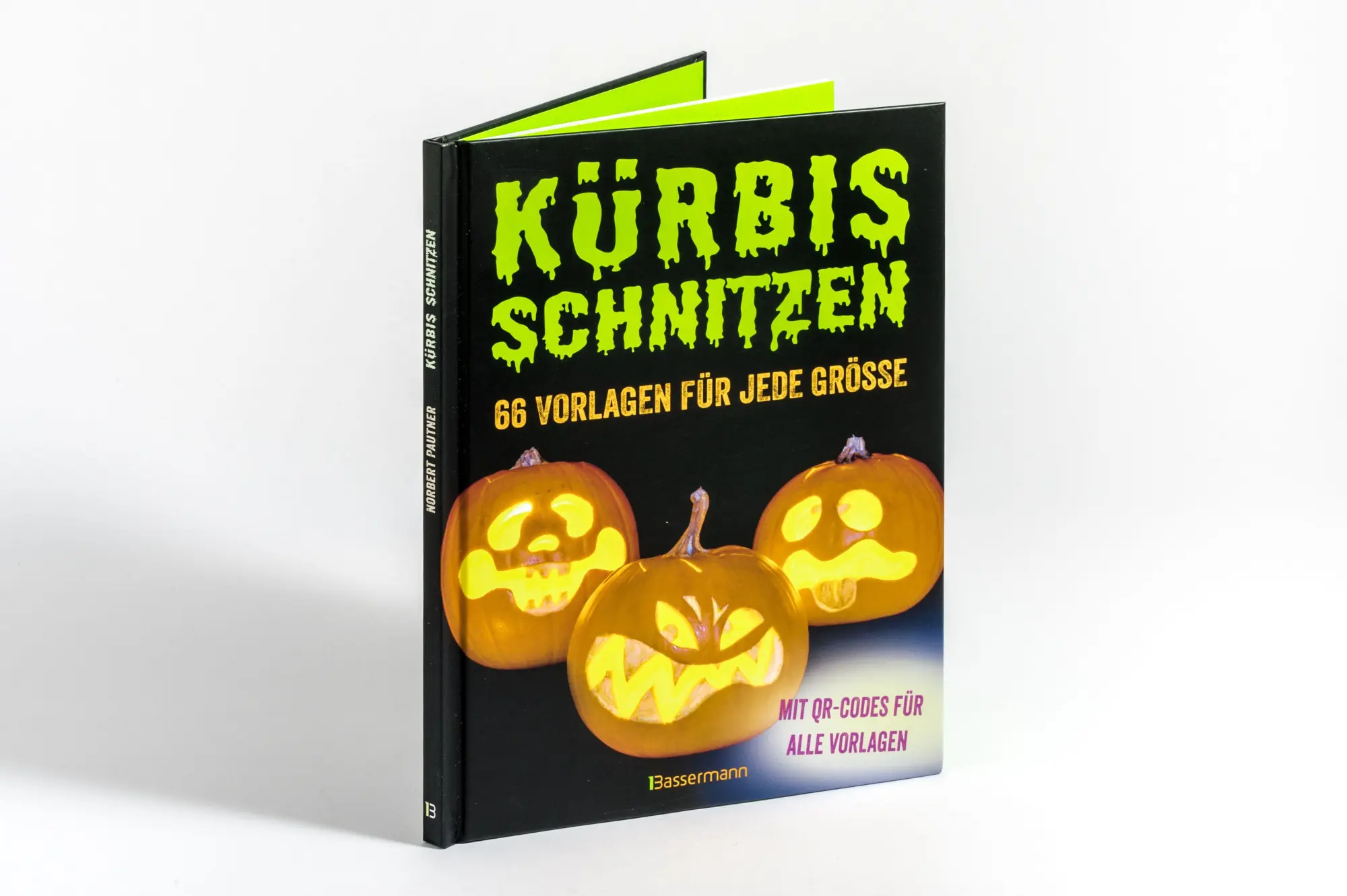 Bild: 9783809453819 | Kürbis schnitzen - 66 Vorlagen für jede Größe, mit QR-Code | Pautner