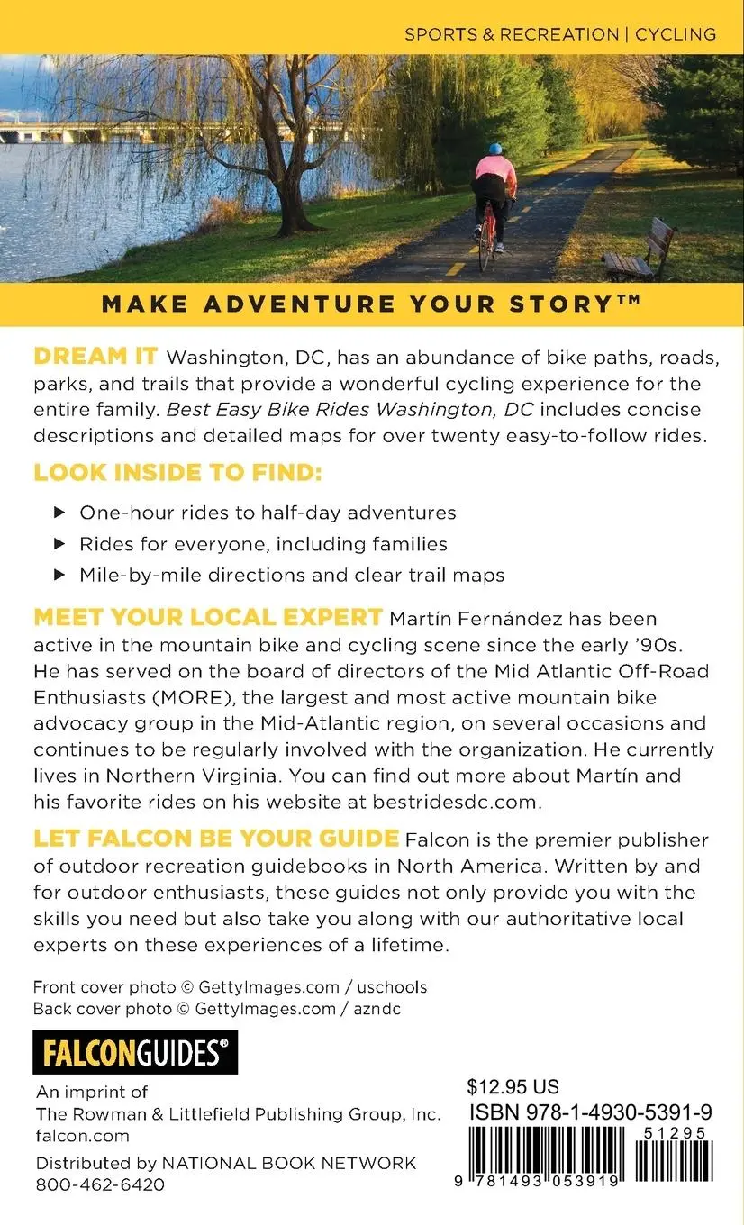Rückseite: 9781493053919 | Best Easy Bike Rides Washington, DC | Martin Fernandez | Taschenbuch
