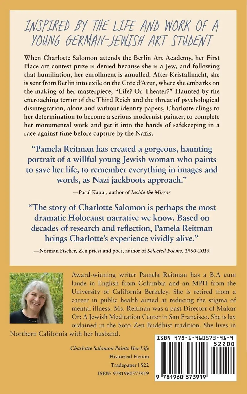 Rückseite: 9781960573919 | Charlotte Salomon Paints Her Life | A Novel | Pamela Reitman | Buch