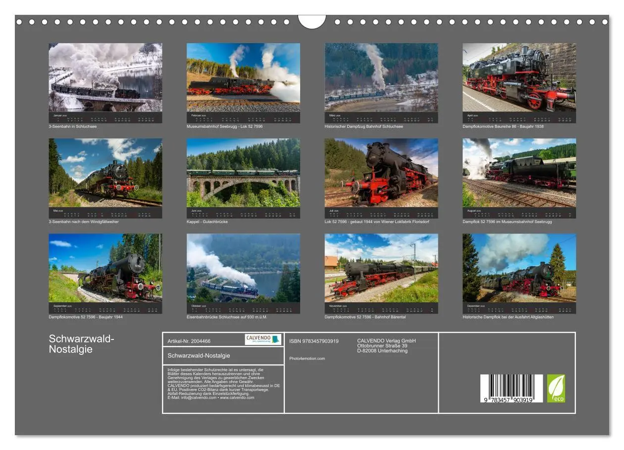 Bild: 9783457903919 | Schwarzwald-Nostalgie (Wandkalender 2026 DIN A3 quer), CALVENDO...