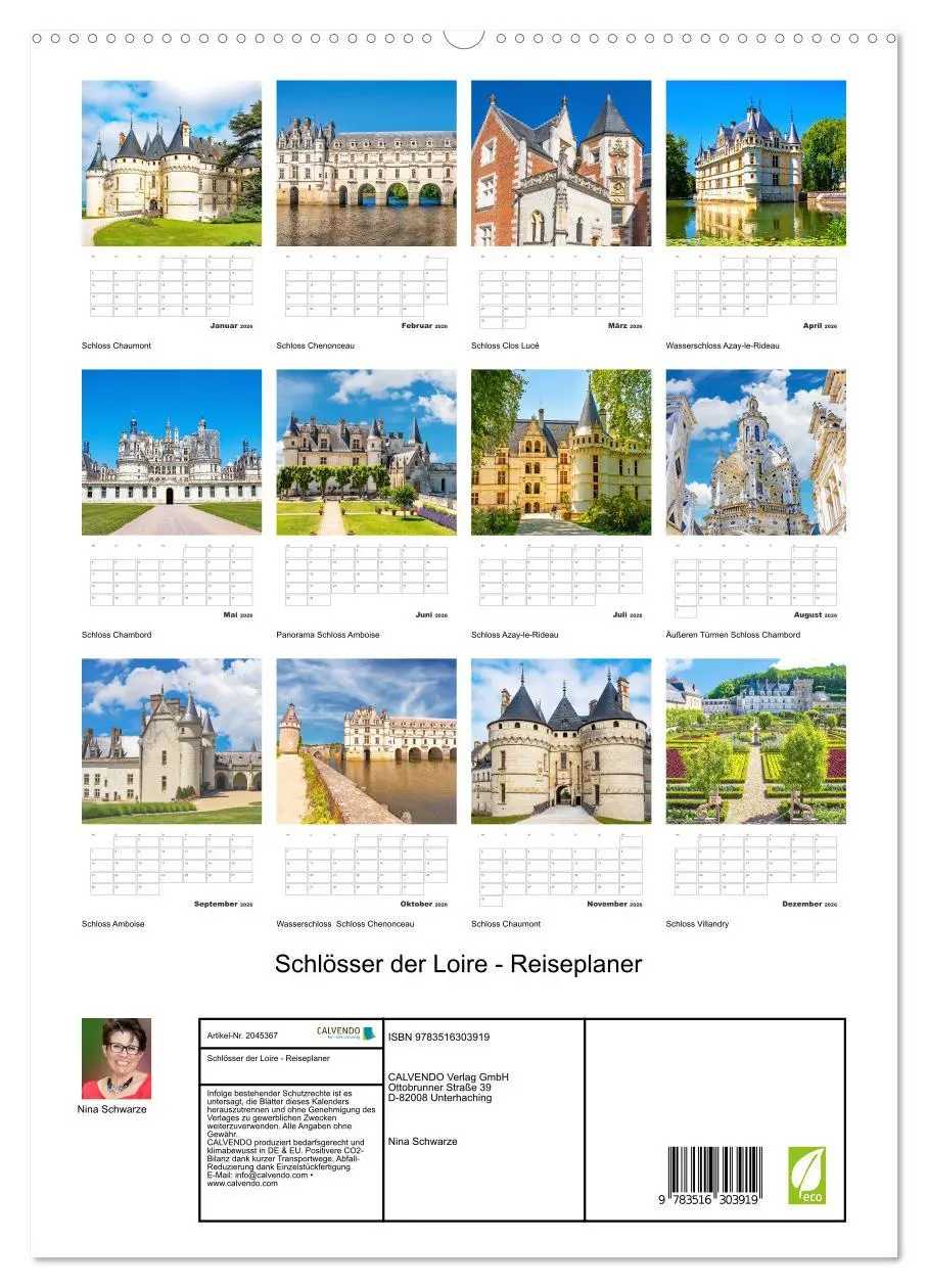 Bild: 9783516303919 | Schlösser der Loire - Reiseplaner (hochwertiger Premium...