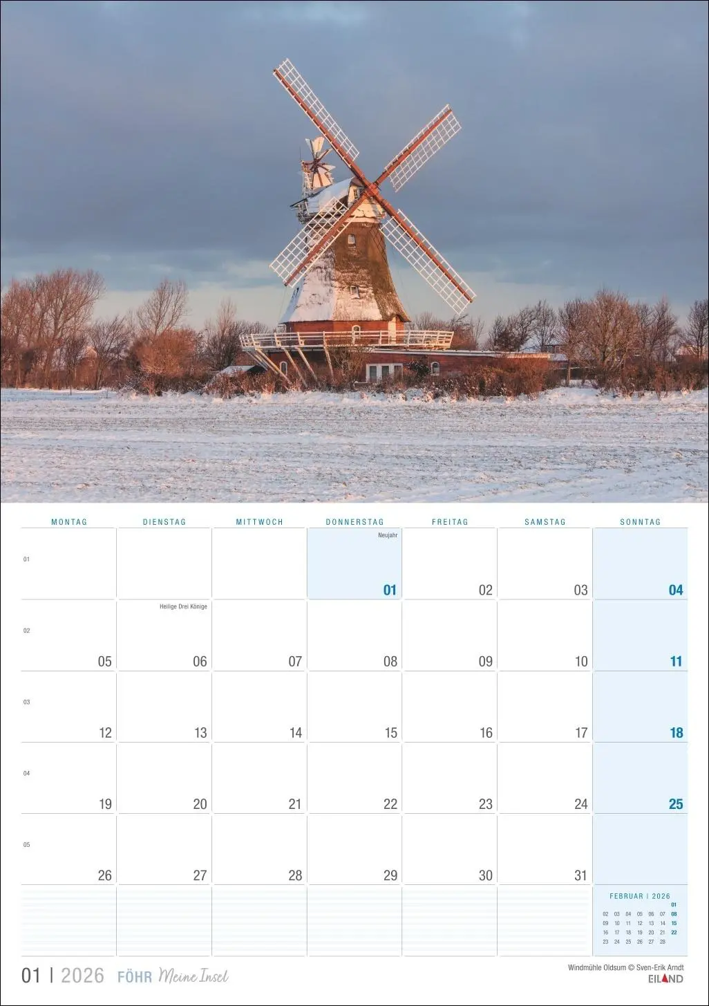 Bild: 9783964023919 | Föhr ...meine Insel Kalender 2026 | Eiland | Kalender | 13 S. | 2026
