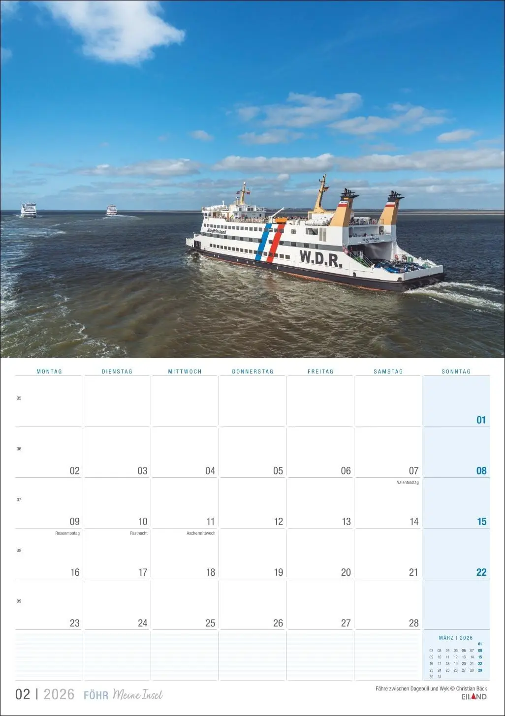 Bild: 9783964023919 | Föhr ...meine Insel Kalender 2026 | Eiland | Kalender | 13 S. | 2026