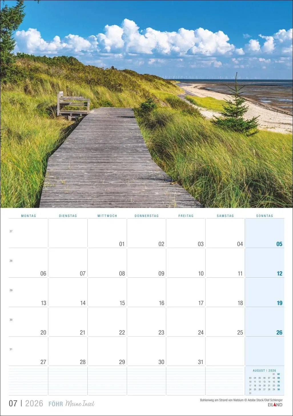 Bild: 9783964023919 | Föhr ...meine Insel Kalender 2026 | Eiland | Kalender | 13 S. | 2026