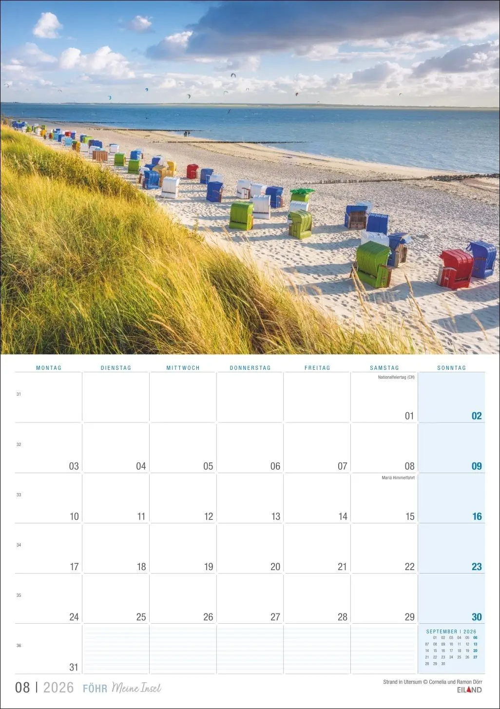Bild: 9783964023919 | Föhr ...meine Insel Kalender 2026 | Eiland | Kalender | 13 S. | 2026