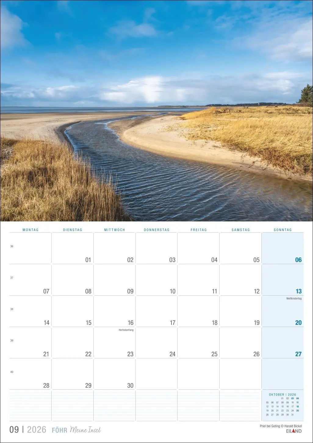 Bild: 9783964023919 | Föhr ...meine Insel Kalender 2026 | Eiland | Kalender | 13 S. | 2026