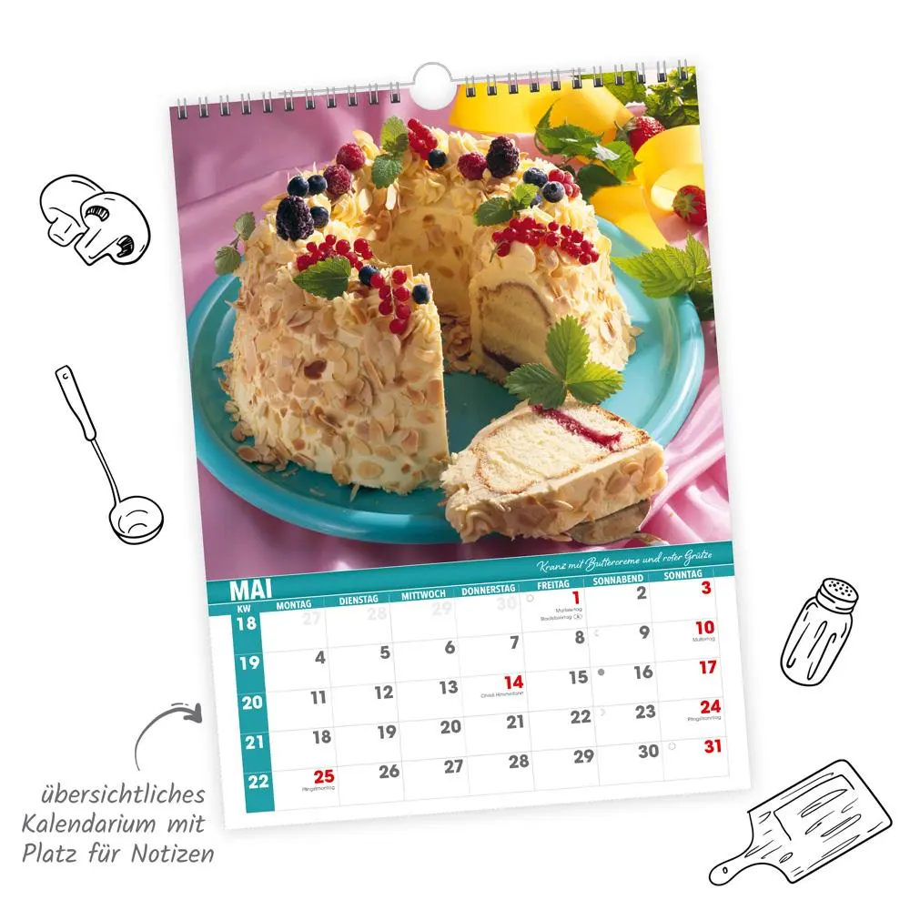 Bild: 9783988023919 | Trötsch Classickalender Ostdeutsche Küche 2026 | Wandkalender | KG