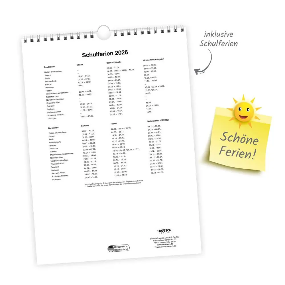 Bild: 9783988023919 | Trötsch Classickalender Ostdeutsche Küche 2026 | Wandkalender | KG