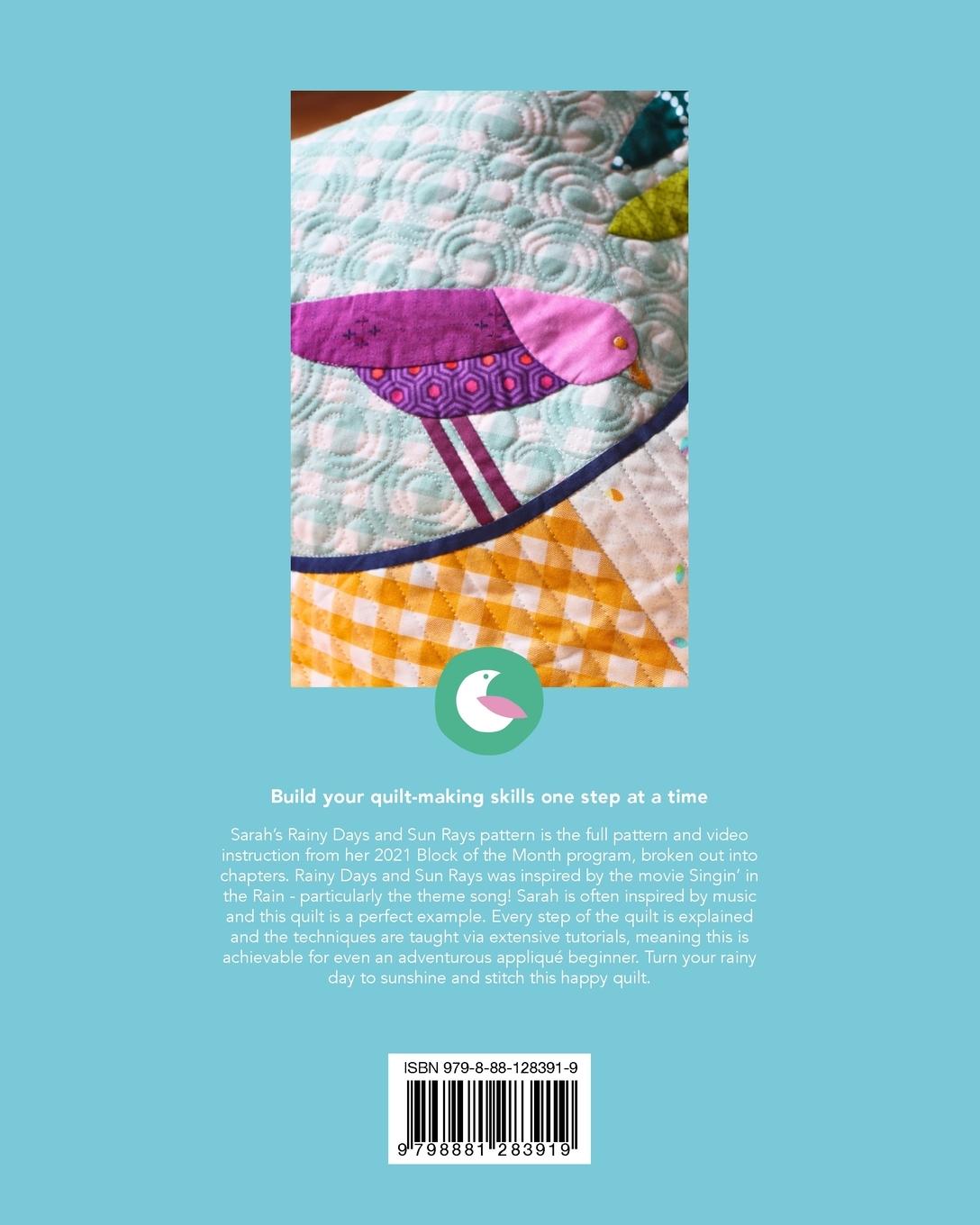 Rückseite: 9798881283919 | Rainy Days and Sun Rays Quilt Pattern and Videos | Sarah Fielke | Buch